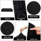 Newwiee 8 Pcs Stretch Patio Outdoor Cushion Covers Replacement, Elastic Fit and - Image 4