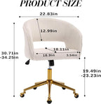 KCC Home Office Chair Swivel Desk Chair Accent Armchair Upholstered Modern - Image 3