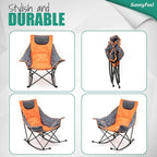 SUNNYFEEL Oversized Heated Rocking Camping Chair, Fully Padded Patio Chair - Image 7