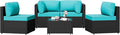 Patio Furniture Sets, 5 Piece Outdoor Sectional Sofas, Wicker Rattan Outdoor by Shintenchi%7CFurnitureMadeforRealLife