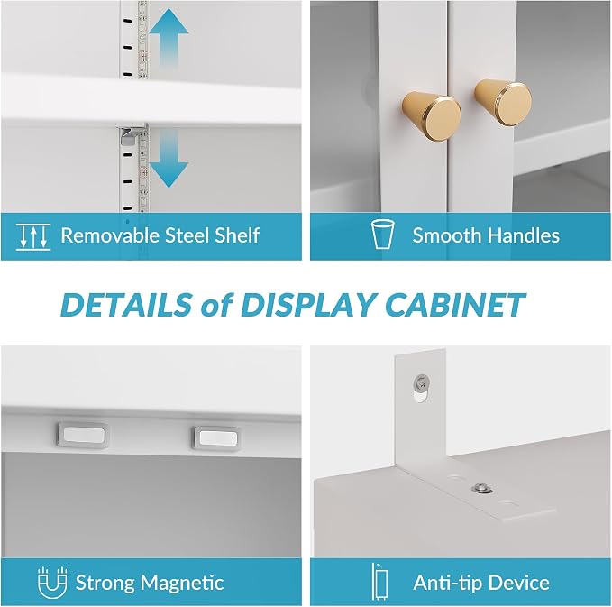 6-Tier Glass Display Cabinet - Image 5