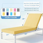 L'AGRATY Outdoor Lounge Chaise Cushion: 72x21x3 Inch Waterproof Lounge Chair - Image 2