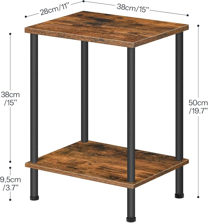 HOOBRO End Table, Small Side Table, Nightstand - Image 3