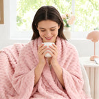 BEDELITE Pink Throw Blanket for Couch, Soft Cozy Gifts for Women, 50 * 60 | 3D - Image 4