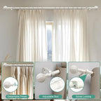 QDWIS Antique White Curtain Rods - Image 9