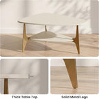 MWOOD Triangle Coffee Table, 33.5″‌ Modern Coffee Table - Image 3