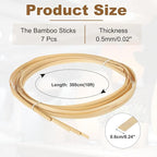 MECCANIXITY 7 Rolls Bamboo Strips - Image 2