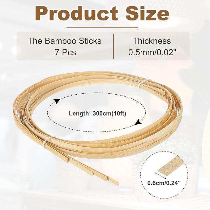 MECCANIXITY 7 Rolls Bamboo Strips - Image 2