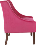 Homepop Home Decor | Upholstered Classic Swoop Arm Accent Chair | Accent Chairs - Image 6
