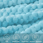 BEDELITE Light Blue Twin Blanket - Image 3