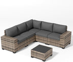 Patio Furniture Set, Wide Armrest Outdoor Furniture Set - Image 7