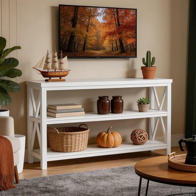 FATORRI Console Table for Entryway, Long Sofa Table - Image 6