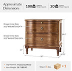 HULALA HOME Solid Wood Storage End Table - Image 2
