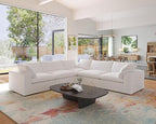 JACH V-Shaped Couch Sectional for Living Room, 5-Seats Modular Convertible - Image 6