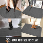 Sturdy Front Door Mat, Absorbent Muddy Dirt Resist Welcome Door Mats Outdoor - Image 5