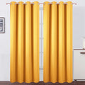 Blackout Curtains 52 x 90 Inch Long Yellow Curtains Set of 2 Panels Room by Lemomo