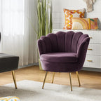 HULALA HOME Modern Velvet Accent Chair by HULALAHOME