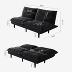 DreamDashio Futon Sofa Bed, 69 inch Futon Couch - Image 2