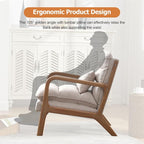 INZOY Mid Century Modern Accent Chair - Image 4