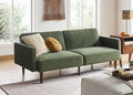 mopio 76.4" Futon Sofa Bed, Sleeper Sofa, Mid Century Modern Futon Couch by MopioInc