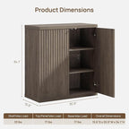 SICOTAS Buffet Cabinet with Storage Accent Sideboard Modern Credenza with Doors - Image 3