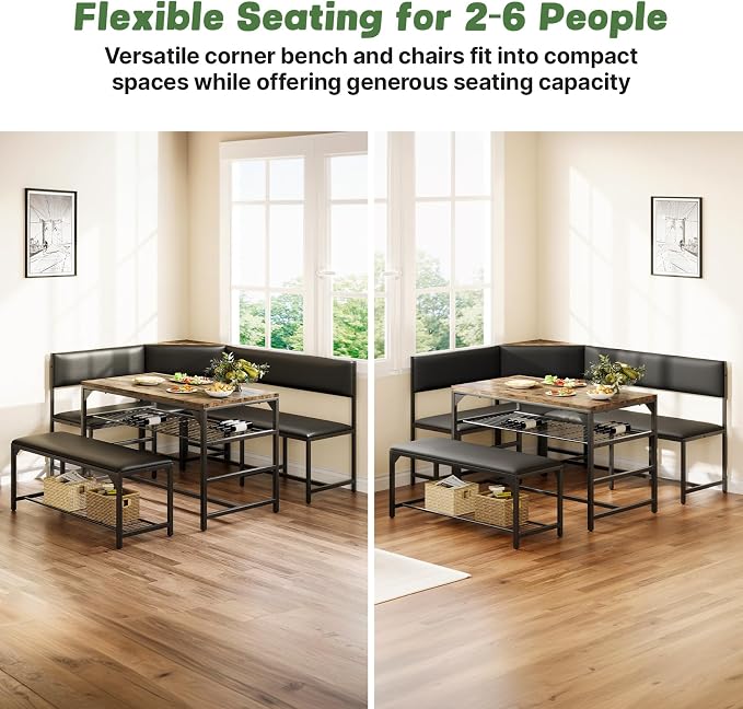 Concho Kitchen Breakfast Nook Table Set - Image 7