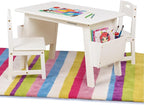 Kids Solid Wood Table and 2 Chair Set by KRAND