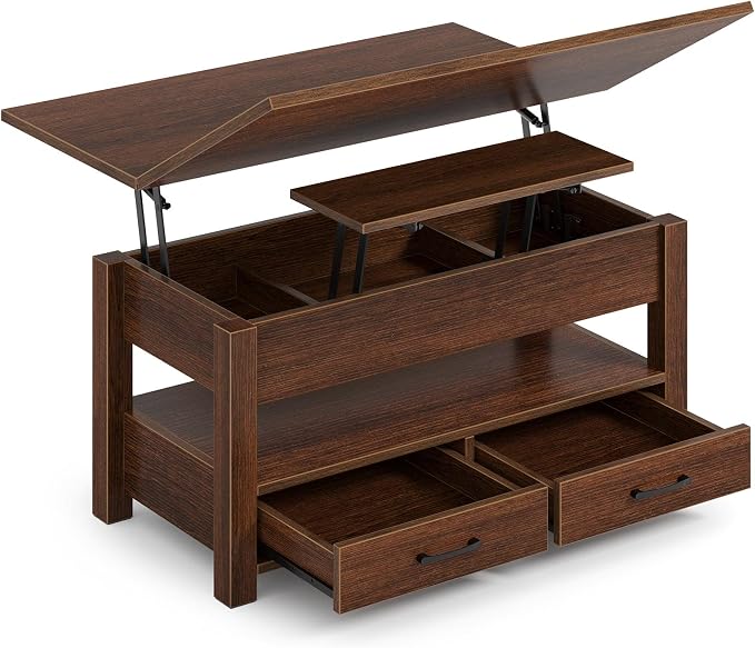 Rolanstar Coffee Table Lift Top, Converts to Dining Table by Rolanstar