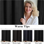 H.VERSAILTEX Bedroom Curtains Blackout Linen Blackout Curtains 84 Inches Long - Image 5