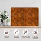 Huge Modular Stackable Against Wall 64-Drawer Apothecary Curio Cabinet Vintage - Image 6