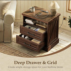 AODK 24 Inch Farmhouse Nightstand - Image 5