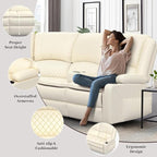 Yolsali 3-Seater Recliner Sofa, Manual Reclining Couch - Image 4