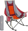 SUNNYFEEL Heated Rocking Camping Chair Fully Padded Patio Folding Chair by SunnyFeelCamping