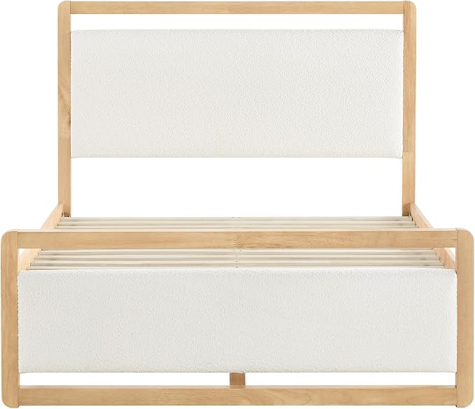 KISLOT 3 Pieces Bedroom Set, Wood Bed Frame - Image 8