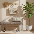 Solid Wood Acacia Indoor Bench - Image 4