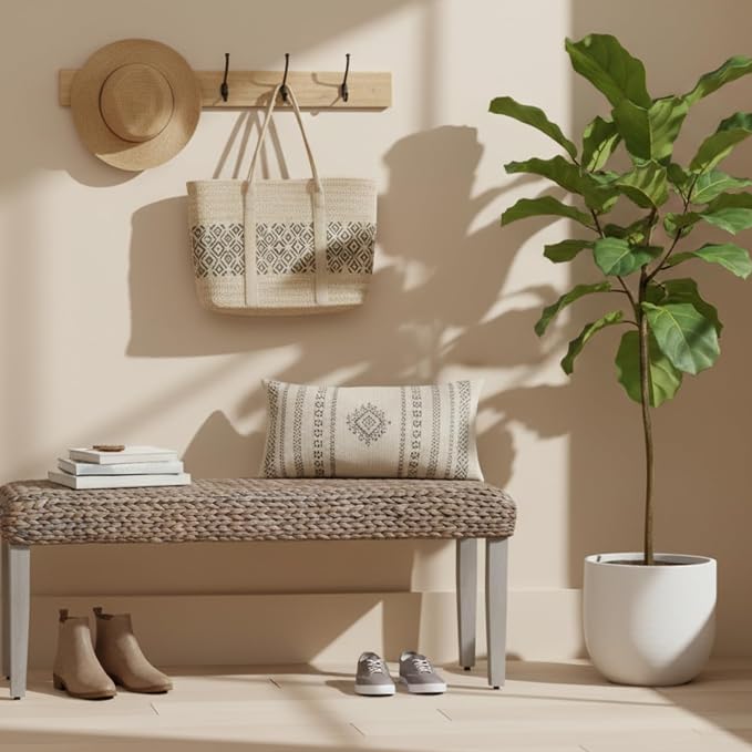 Solid Wood Acacia Indoor Bench - Image 4