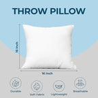 Utopia Bedding Throw Pillows, Decorative 16x16 Pillow Inserts - Image 4