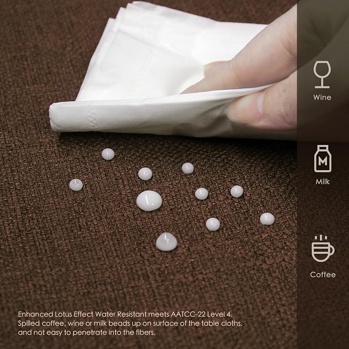 BALCONY & FALCON Square Tablecloth Washable Wrinkle Resistant and Water Proof - Image 3
