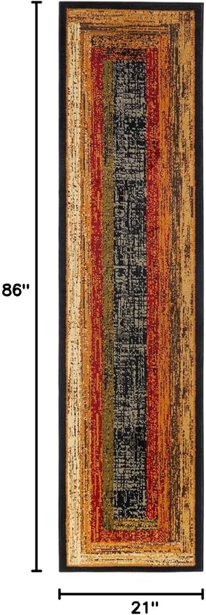 Home Dynamix Royalty Vega Contemporary Geometric Runner Area Rug - Image 3