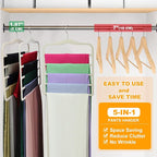 Closet Organizers and Storage, 3 Pack Velvet Pants-Hangers-Space-Saving - Image 6
