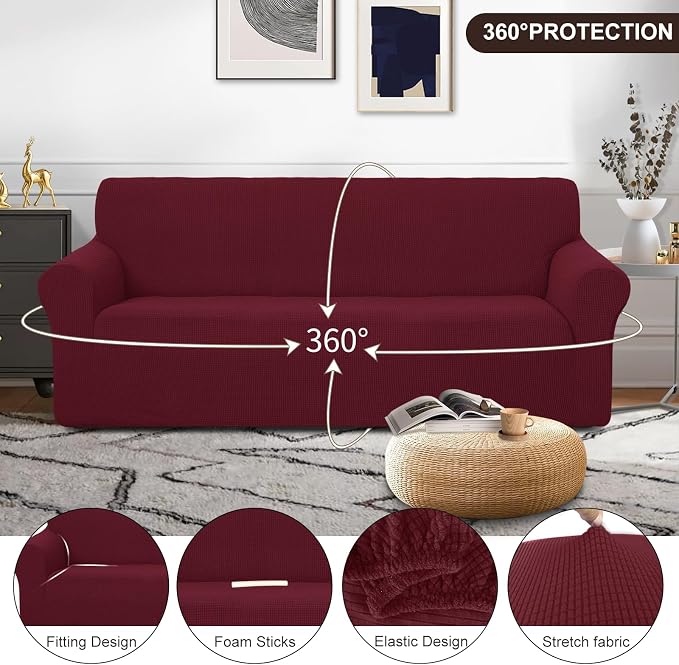 U-NICE HOME Stretch Couch Cover Slipcover - Image 3