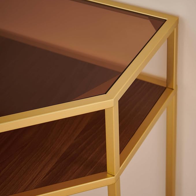 LumFurn Corner Table for Small Space, Triangle Computer Desk for Living Room - Image 7