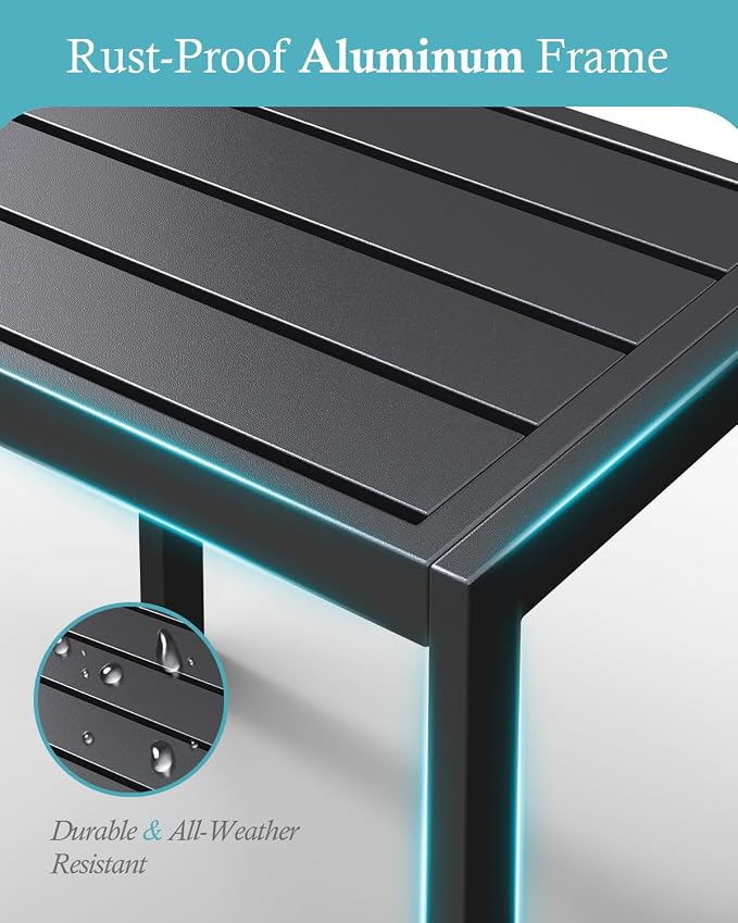 Ciokea Aluminum Foldable Lounge Chairs Set of 4 - Image 5
