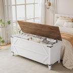 HOOBRO 47.2" Toy Box, Storage Bench - Image 3