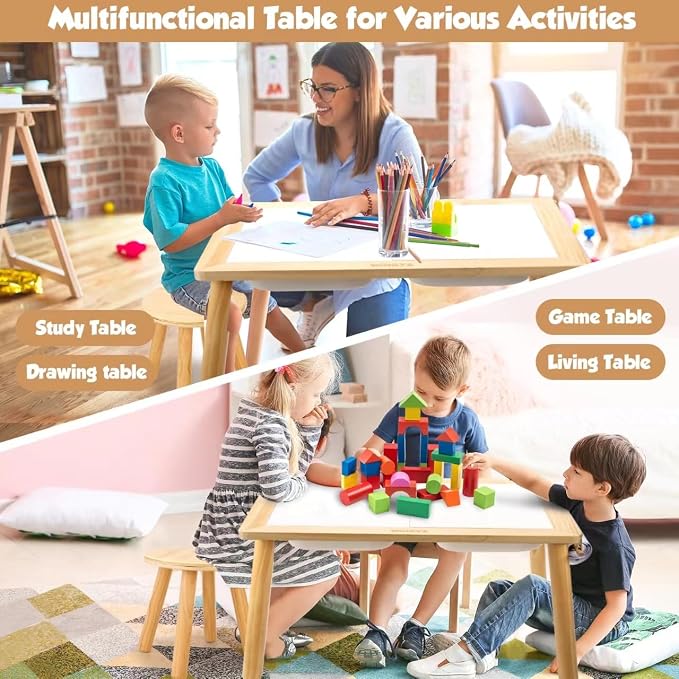 WINGYZ Sensory Table and Chair Set, 3 in 1 Kids Table - Image 4