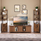 HOOBRO Corner Shelf with Storage, Tall Corner Cabinet, 5-Tier Bookshelf Stand - Image 7