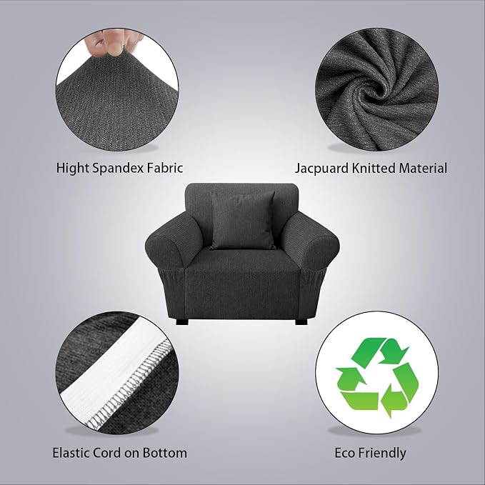 Armchair Slipcover with 1 Pillow Cover - Image 2