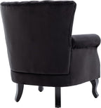 Accent Chairs Set of 2 with Arm Comfy Velvet Living Room Chair Mid-Century - Image 5