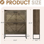 GRUSIGN Shoe Cabinet, Shoe Storage Cabinet - Image 2