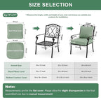 Summsun Outdoor Cushions for Patio Furniture, Faux Linen Water Resistant - Image 7